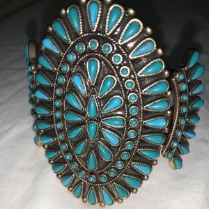 Lucky Brand turquoise cuff bracelet - Gently Used.